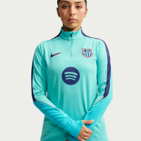 Maskinstrikket FC Barcelona Strike Third Nike Dri-FIT-fodboldtræningstrøje til kvinder - grøn