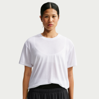 Oversized NikeSKIMS Performance-top med korte ærmer i bomuldsblanding til kvinder - hvid
