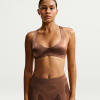NikeSKIMS Satin Shine Plunge-bh til kvinder - brun