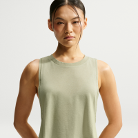 Kort NikeSKIMS Performance-tanktop i bomuldsblanding til kvinder - grøn