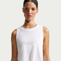 Kort NikeSKIMS Performance-tanktop i bomuldsblanding til kvinder - hvid