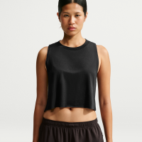 Kort NikeSKIMS Performance-tanktop i bomuldsblanding til kvinder - sort