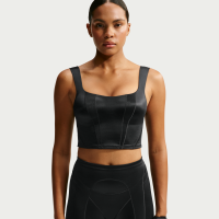 Kort NikeSKIMS Satin Shine-tanktop til kvinder - sort