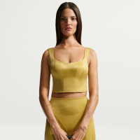 Kort NikeSKIMS Satin Shine-tanktop til kvinder - gul