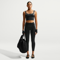 Højtaljede NikeSKIMS Satin Shine-leggings (66 cm) til kvinder - sort