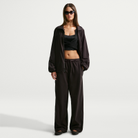 Overdimensionerede NikeSKIMS Stretch Nylon-bukser til kvinder - brun