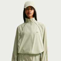Oversized NikeSKIMS Stretch Nylon-jakke til kvinder - grøn