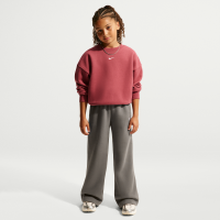 Nike Studio Fleece-bukser med åben kant til piger - grå