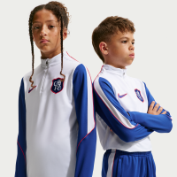 Maskinstrikket Chelsea FC Strike Third Nike Dri-FIT-fodboldtræningstrøje til større børn - hvid