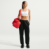 Nike Studio Fleece Sport Therma-FIT-bukser med mellemhøj talje til kvinder - sort
