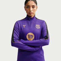 Maskinstrikket FC Barcelona Strike Away Kobe Dri-FIT-fodboldtræningstrøje til kvinder - lilla