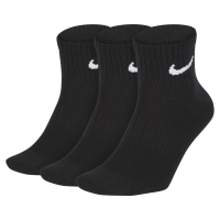 Nike Everyday Lightweight-ankeltræningsstrømper (3 par) - sort
