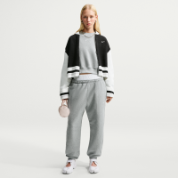 Oversized Nike Studio Fleece-joggingbukser i kraftigt materiale med høj talje til kvinder - grå