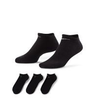 Nike Everyday Cushion-No-Show-træningsstrømper (3 par) - sort