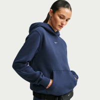 Nike Studio Fleece-hættetrøje i medium vægt til kvinder - blå