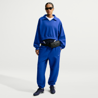 Oversized Nike Studio Fleece-joggingbukser i kraftigt materiale med høj talje til kvinder - blå