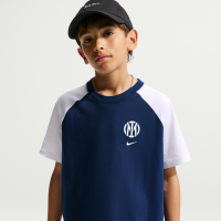 Inter Milan Nike Football-T-shirt til større børn - blå
