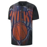New York Knicks basketball-T-shirt til mænd - sort