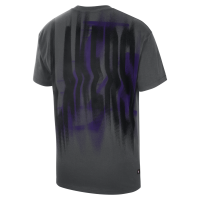 Los Angeles Lakers Nike Basketball Pregame-T-shirt til mænd - sort