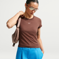 Maskinstrikket Nike Chill-T-shirt til kvinder - brun