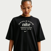 Oversized Nike -T-shirt til kvinder - sort