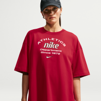 Oversized Nike -T-shirt til kvinder - rød