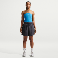 Løse Nike -shorts med høj talje i letvægtsripstop til kvinder - grå