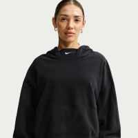 Oversized Nike One Therma-FIT-hættetrøje til kvinder - sort