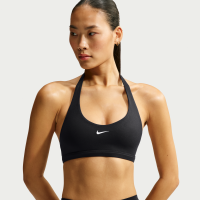 Nike One-sports-bh med halterneck, indlæg og medium støtte til kvinder - sort