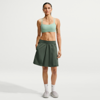 Nike 24.7 PerfectStretch Dri-FIT-plissekjole med UV-beskyttelse og høj talje til kvinder - grøn