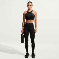 Højtaljede Nike Universa-7/8-leggings i mesh til kvinder - sort