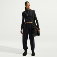 Nike One Therma-FIT-fleecejoggers med mellemhøj talje til kvinder - sort