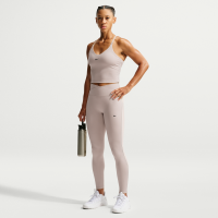 Højtaljede Nike One-leggings i fuld længde med høj talje til kvinder - brun