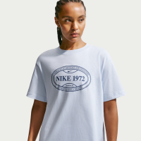 Oversized Nike -T-shirt til kvinder - grå