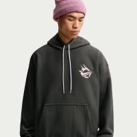 Nike Solo Swoosh-hættetrøje i fleece til mænd - grå