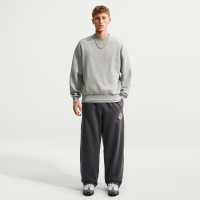 Nike Solo Swoosh-fleecebukser med åben kant til mænd - grå