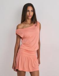 Nelly - Orange - Soft Shoulder Mini Dress
