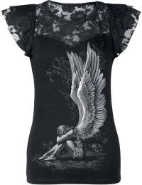 Spiral T-shirt - Enslaved Angel - S till 3XL - Damer - sort