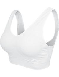 Urban Classics BH - Padded Sports Bra - XS till 5XL - Damer - hvid