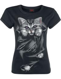 Spiral T-shirt - Bright Eyes - L till XXL - Damer - sort