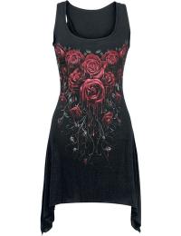 Spiral Top - Blood Rose - M till 3XL - Damer - sort