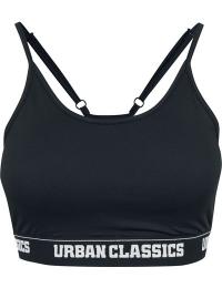 Urban Classics Bustier - Ladies Sports Bra - XS till XL - Damer - sort