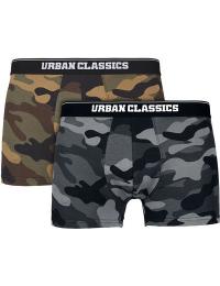 Urban Classics Boksershorts, sæt - 2-Pack Camo Boxer Shorts - S till 5XL - Herrer - camouflage