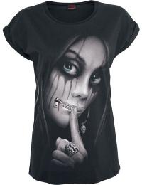 Spiral T-shirt - Zipped - S till XXL - Damer - sort
