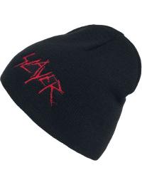 Slayer Beanie - Scratched Logo - Unisex - sort