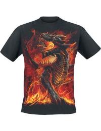 Spiral T-shirt - Draconis - S till 4XL - Herrer - sort