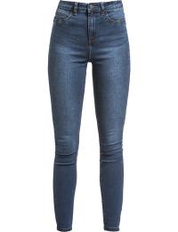 Noisy May Jeans - NMCallie HW Skinny Jeans - W25L30 till W34L30 - Damer - mørk blå