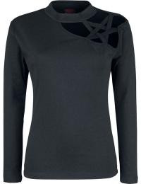 Spiral Langærmet - Gothic Elegance - S till XXL - Damer - sort
