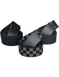 Urban Classics Bælte - Belts Trio 3-Pak - Unisex - sort-koks