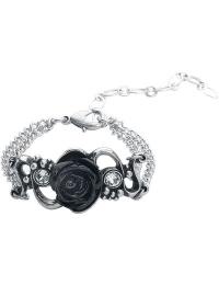 Alchemy Gothic Armbånd - Bacchanal Rose - Damer - sølvfarvet